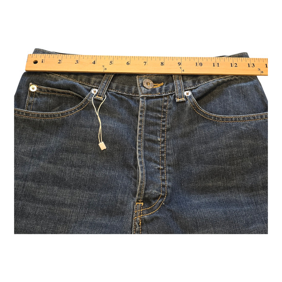 Eve Denim Jeans Womens 26 Made in USA Juliette Straight Button Fly Dark Wash - Picture 10 of 12